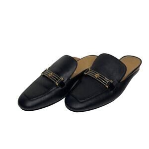 Tory Burch Amelia Mule Black Flats 6.5